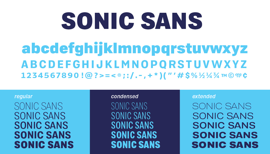 SONIC Sans Typeface Sample