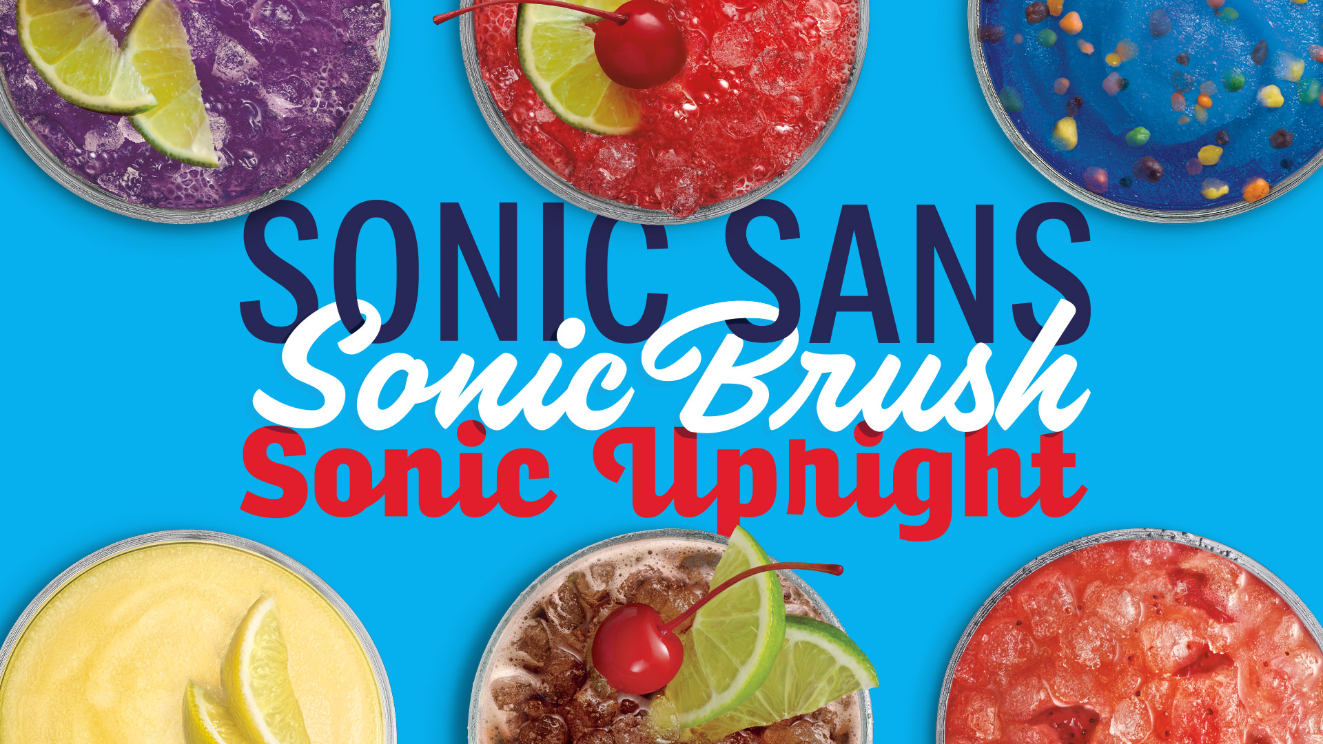 SONIC Drive In custom typeface