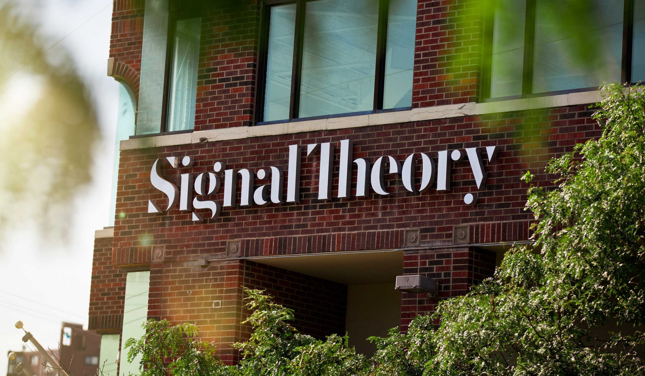 Signal Theory Westport Office Exterior Signage