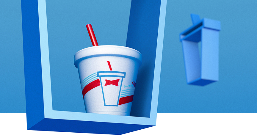 Sonic Drive-In Summer Cup Design Packaging