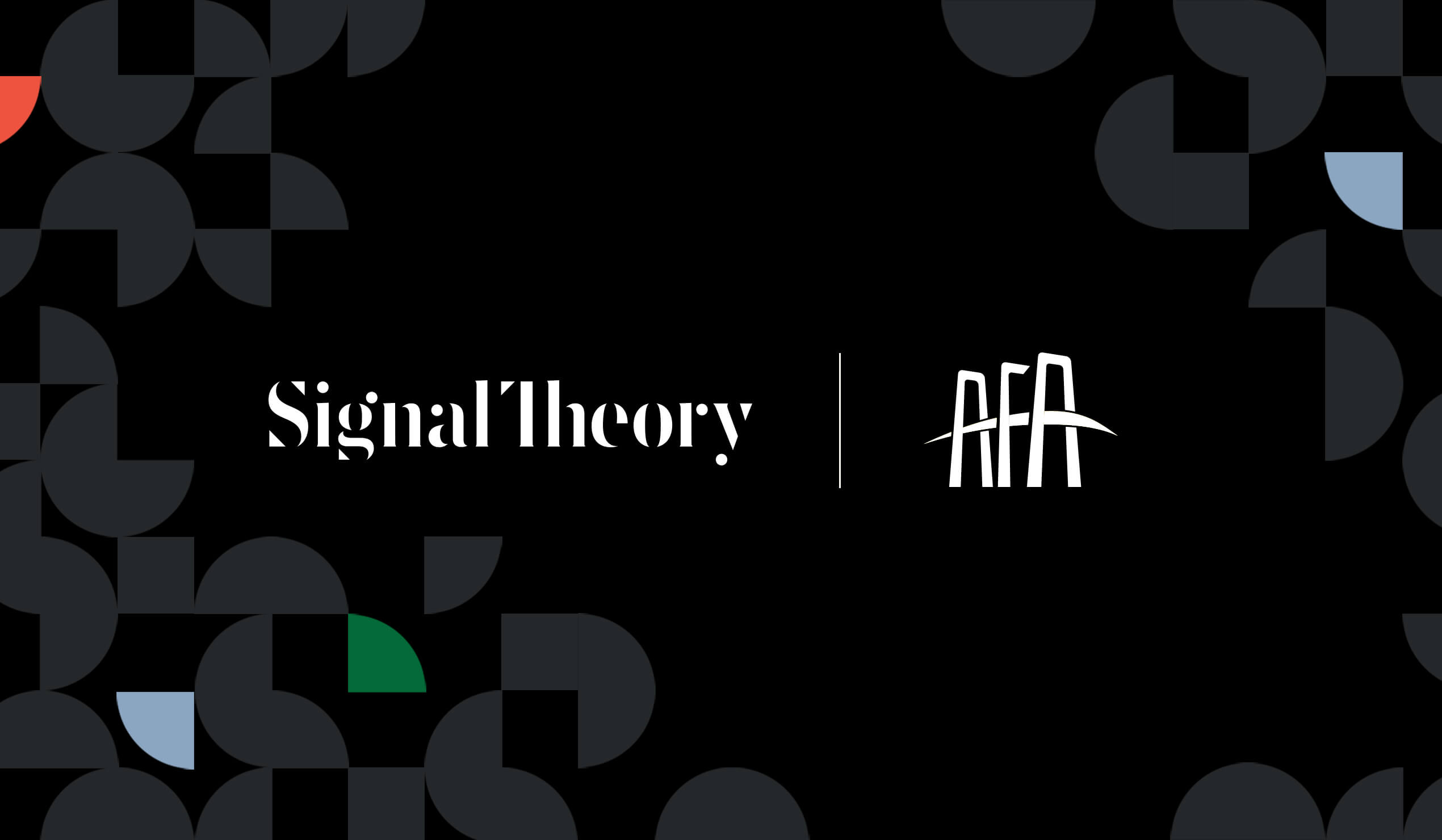 Signal Theory and Agriculture Future of America logos