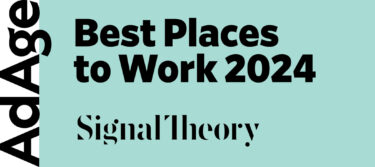 Ad Age Best Places to Work 2024 - Signal Theory graphic