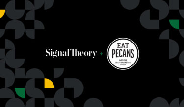 Signal Theory and the National Pecan Promotion Board Logos. And "Eat Pecans"